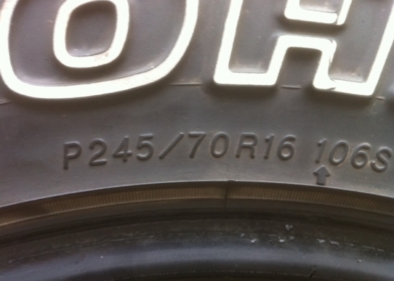 ยาง Yokohama 245 70 16 ปี10 ราคาไม่แพง ยาง Yokohama 245 70 16 ปี10 ราคาไม่แพง