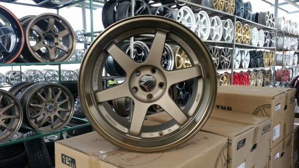 ล้อแม็ก Te37 ก้านตรงแม็กใหม่พร้อมยางใหม่