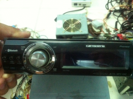 Pioneer DEH-P810 24Bit รุ่นใหญ่ MP3 CD Bluetooth Audio Bluetooth Phone หน้าจอสไลด์ไฟฟ้า กราฟฟิกจอสี ปรีเอ้า3ชุด Aux มือ2 ญีปุ่น