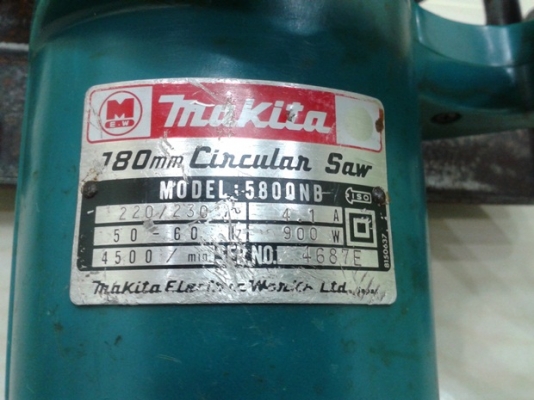 เลื่อยวงเดือน MAKITA 7" 5800NB Made In Japan มือสอง เลื่อยวงเดือน MAKITA 7" 5800NB Made In Japan มือสอง