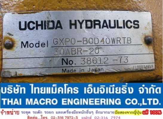 MAIN PUMP 3 ตอน KAWASAKI  K4V112S-200R-0M02