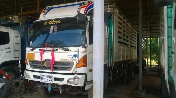ขายรถพ่วง แม่-ลูกดั้มเกษตร HINO MEGA 320 ปี 48 คัสซีสวยตลอดเส้น เครื่องเดิม เกียร์เดิม ทะเบียนพร้อมโอน ราคาต่อรองได้ครับ