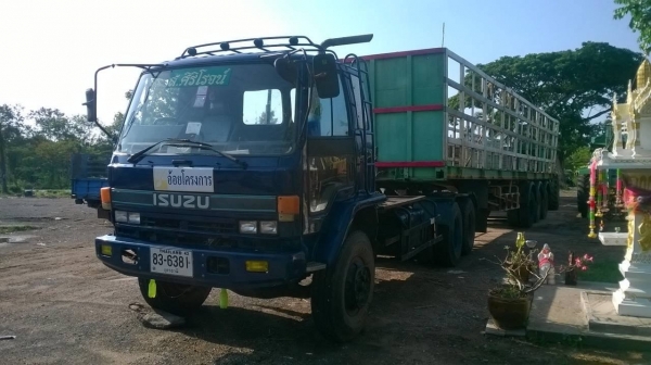 ขายหัวลาก ISUZU เครื่อง NISSAN 260 แรงม้า พร้อมหาง 3 คาน ยาว 12 เมตร ทะเบียนพร้อม ราคาต่อรองได้