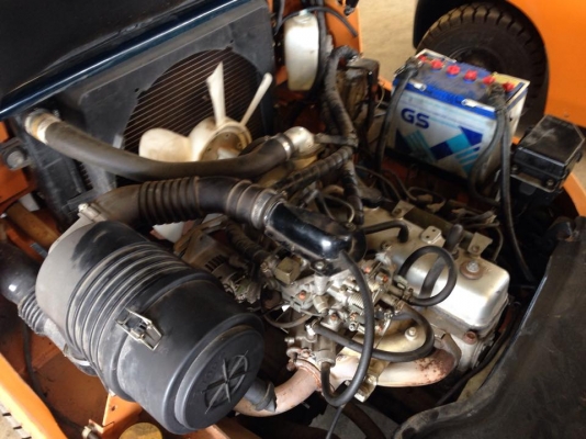 รถโฟล์คลิฟท์มือสอง toyota รุ่น 7FGL25  ใช้งานได้ 2 ระบบ