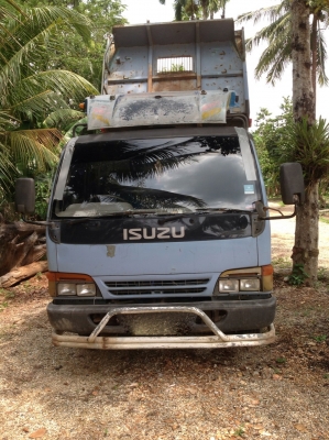 รถอีซูซุ 6 ล้อดั้ม 120 แรงม้า.  ปี 40  ( ฝาขาว. )    สนใจติดต่อ  081 - 6079515