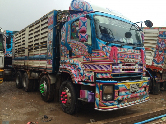 แสงฟ้าเต้นรถ///ขายรถพ่วง22ล้อDEGA-360 ดั้มแม่ลูกกระบะเหล็ก อุ่CT ปี52