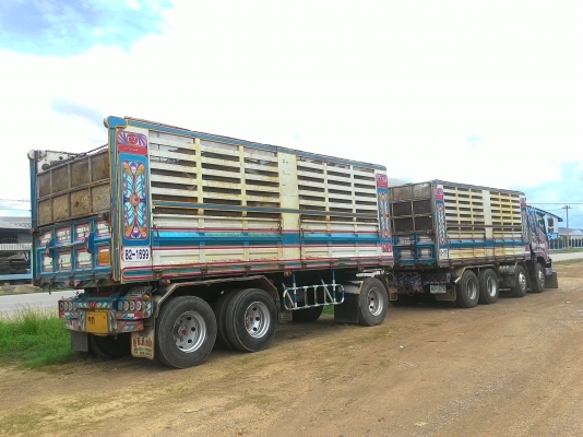 แสงฟ้าเต้นรถ///ขายรถพ่วง22ล้อDEGA-360 ดั้มแม่ลูกกระบะเหล็ก อุ่CT ปี52