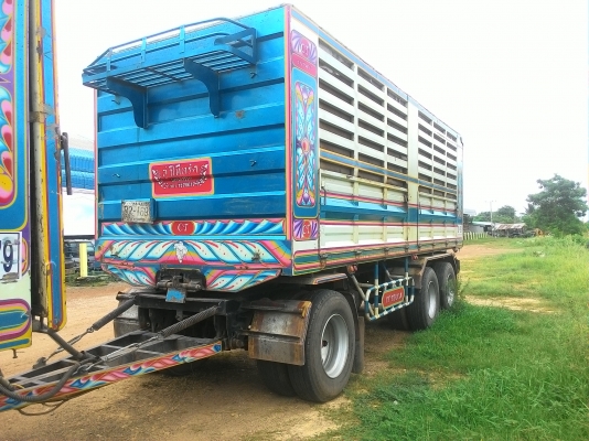 แสงฟ้าเต้นรถ///ขายรถพ่วง22ล้อDEGA-360 ดั้มแม่ลูกกระบะเหล็ก อุ่CT ปี52