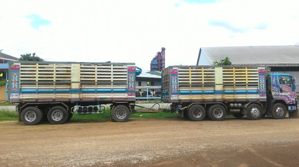 แสงฟ้าเต้นรถ///ขายรถพ่วง22ล้อDEGA-360 ดั้มแม่ลูกกระบะเหล็ก อุ่CT ปี52