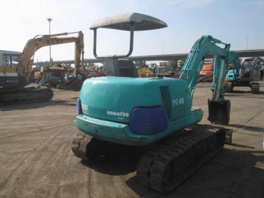 SALE___Komatsu PC45-1 (เครื่องเหลือง) เก่านอก ชั่วโมงการทำงานน้อย สภาพดี พร้อใช้งาน