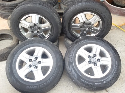 ขายล้อแม็กTOYOTA 5รูขอบ15พร้อมยาง195R15 4 ล้อ