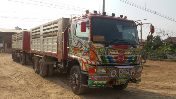 ขายรถพ่วง 22 ล้อ แม่.ลูก กระบะเหล็กคอกเกษตรดั้ม HINO 344 ปี.53 รถสวย มี 2 พ่วง ราคา2650000 ต่อรอง สนใจโทรเลย