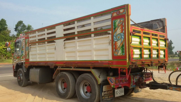 ขายรถพ่วง 22 ล้อ แม่.ลูก กระบะเหล็กคอกเกษตรดั้ม HINO 344 ปี.53 รถสวย มี 2 พ่วง ราคา2650000 ต่อรอง สนใจโทรเลย