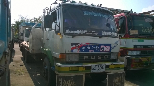 ขายเทนเลอร์ลากแบคโฮ 2 เพลา NISSAN UD วางหัว FUSO ลงเล่มแล้ว เครื่อง PD6 180 แรงม้า สโลว์อินเตอร์ ทะเบียนพร้อมโอน