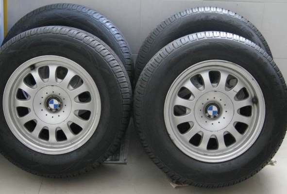 แม็กBMWแท้ๆ ขอบ15- 5รู120 (4วง2,900บ.)ไม่คด ไม่ดุ้ง  สีok