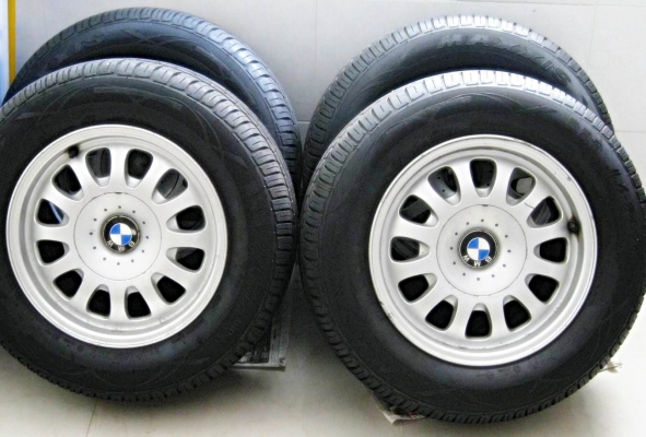 แม็กBMWแท้ๆ ขอบ15- 5รู120 (4วง2,900บ.)ไม่คด ไม่ดุ้ง  สีok