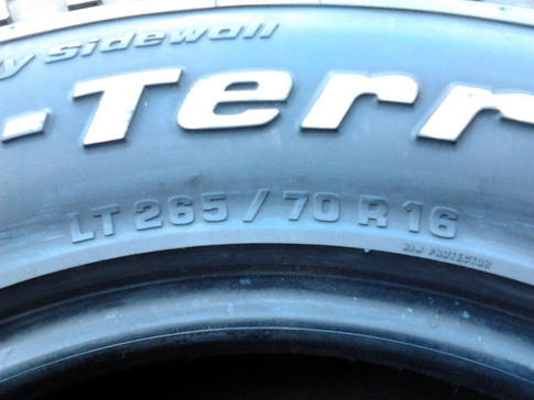 BF All USA. 265/70/16 ปลายปี09 สวยๆ 1ชุด