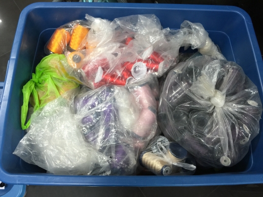 จักรปัก tajima tmeg 615 / เครื่องอัดลาย tajima / พร้อมด้ายปัก หลายพันหลอด