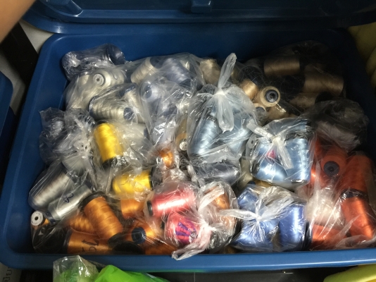 จักรปัก tajima tmeg 615 / เครื่องอัดลาย tajima / พร้อมด้ายปัก หลายพันหลอด