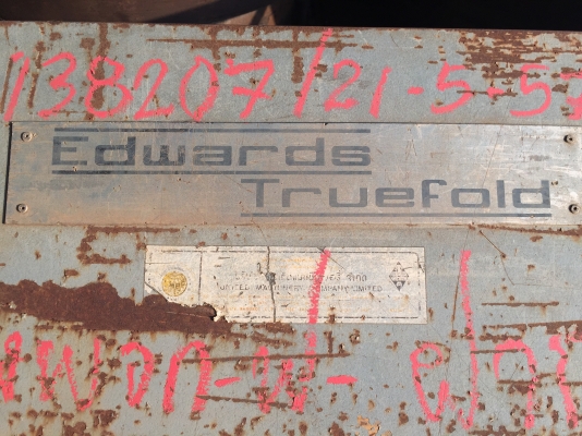 ขายเครื่องพับ Edwards England 2500x2mm