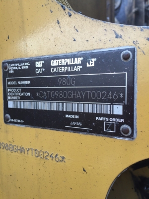 ขายรถตัก CAT 980G ขายรถตัก CAT 980G