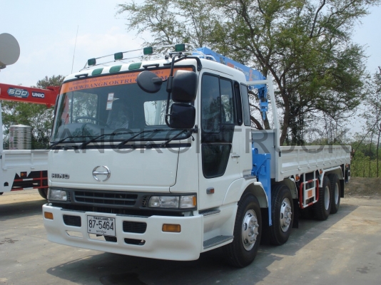 ขายรถบรรทุกติดเครน 12 ล้อ ขนาด 360 แรงม้า ติดเครน 5 ตัน 086-8053515