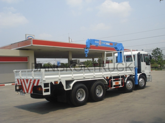 ขายรถบรรทุกติดเครน 12 ล้อ ขนาด 360 แรงม้า ติดเครน 5 ตัน 086-8053515