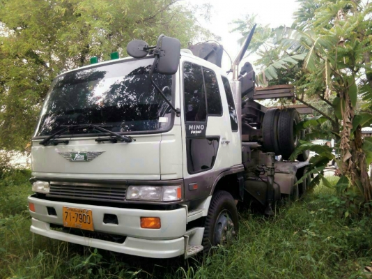 ขายรถหัวลากติดเฮี๊ยบพร้อมหางสาลี่ HINO FM3MF 240 แรงม้าติดเฮี๊ยบ 5 ตันพร้อมหางสาลี่ ราคา 950000