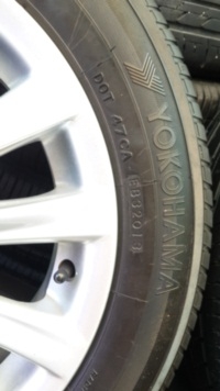 ขายล้อแม็ก TOYOYA  VIOS (12ก้าน) ขอบ15 4รู100 พร้อมยาง185/60/15 yokohama ปี 13