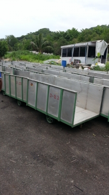 ขายรถเข็นกั้นด้วยสเตนเลสรับน้ำหนักได้ 1,000 กิโลกรัมคันละ 3,700 บาท