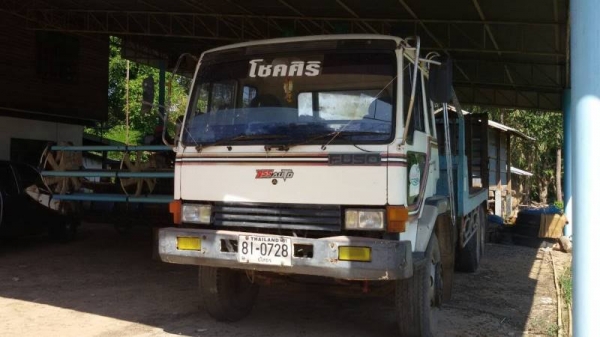 เทนเลอร์บรรทุกแบคโฮ 2 เพลา MITSUBISHI 195 แรงราคา750,000