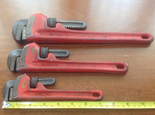 ขายประแจจับท่อ Ridgid ยกชุด 8" 10" และ 14"