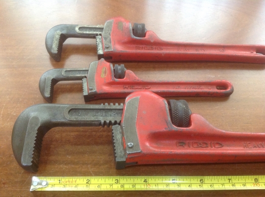 ขายประแจจับท่อ Ridgid ยกชุด 8" 10" และ 14" ขายประแจจับท่อ Ridgid ยกชุด 8" 10" และ 14"
