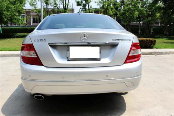 2008 BENZ C200 ELEGANCE ออกศูนย์BenzThailandกระจังหน้าsport ประกันภัยหมดปี59