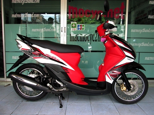 mio z  สีขาวแดง สีขายดี รถเดือน พฤศจิกายน ปี 2554 ไมล์ 9 พันโล เปลี่ยนยางให้ใหม่หน้าหลัง แถม 3 รายการ