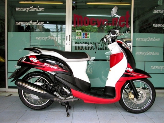 Fino PS สีดำแดง รถเดือน ตุลาคม ปี 57 รุ่นขายดี ไมล์ 6 พันโล  แถม 3 รายการ 25900