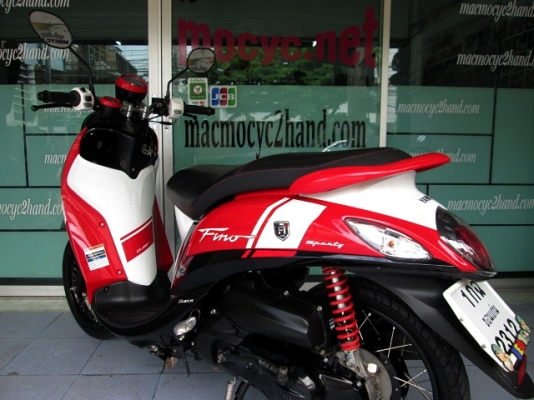 Fino i ลายสปรอต สีขาวแดง รถเดือน กุมภาพันธ์ ปี 57 ไมล์ 9 พันโล  แถม 3 รายการ 27900