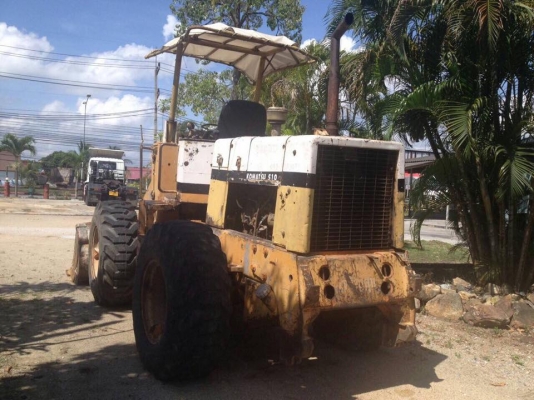 รถตักล้อยาง KOMATSU 510 กรองคู่ สภาพดีใช้ได้ เครื่องดี ปั้มดีแรง ทำไม่ค่อยสวย