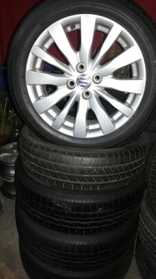 ล้อ suzuki swif ตัวท๊อป ขอบ16 ยาง บริสโตน 185 55 16 ปี2013