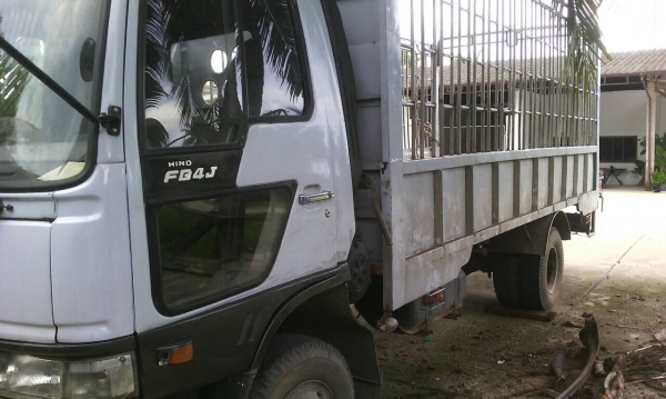 รถฮีโน่ 6 ล้อ รั้ว FC4J  145 แรงม้า. ปี 40  สนใจติดต่อ  081 - 60799515