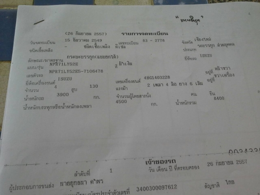 ขาย(ดาวน์)อีซูซุ NPR130แรงโบว์ สภาพดีสวยพร้อมใช้งาน ขายต่อดาวน์ เปลียนสัญญาซื้อขาย รับรถกลับบ้านเลยครับ