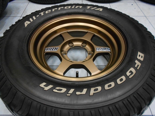 ขายล้อแม็กใหม่ TE37X ขอบ 16×8ET0 พร้อมยาง BFGoodrich All -Terrain 265/70/16 ปี 09/เทิร์นได้ ใส่ฟรี ส่งฟรีค่ะ ขายล้อแม็กใหม่ TE37X ขอบ 16×8ET0 พร้อมยาง BFGoodrich All -Terrain 265/70/16 ปี 09/เทิร์นได้ ใส่ฟรี ส่งฟรีค่ะ