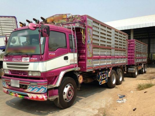 ขายรถพ่วง 22 ล้อ แม่-ลูก กระบะเหล็กคอกเกษตรดั้ม ISUZU 320 ปี.ธ.ค.50 รถสวย ราคาเบาๆแค่.2250000 สนใจโทรจองเลยครับ