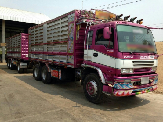 ขายรถพ่วง 22 ล้อ แม่-ลูก กระบะเหล็กคอกเกษตรดั้ม ISUZU 320 ปี.ธ.ค.50 รถสวย ราคาเบาๆแค่.2250000 สนใจโทรจองเลยครับ