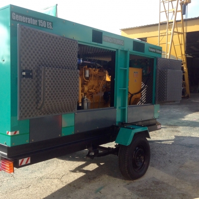 เครื่องปั่นไฟHINOพร้อมล้อพ่วง 125 Kva.รับประกัน 1 ปี เครื่องปั่นไฟHINOพร้อมล้อพ่วง 125 Kva.รับประกัน 1 ปี