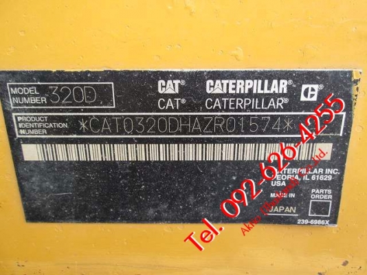 CAT 320D ปี 2006 เก่าญี่ปุ่นแท้ๆ ยังไม่เคยใช้งานในไทย