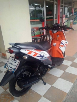 Yamaha TTX ปี 2556 สีขาว ส้ม รถสวยมาก ดูหล่อสุดๆ ดูดีแนวสปอร์ต