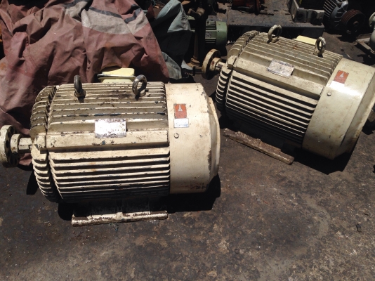 ขายมอเตอร์ Mitsubishi 100HP. 380V 1450 rpm. สภาพดีเดิมๆ พร้อมใช้งาน มี 2 ตัวครับ
