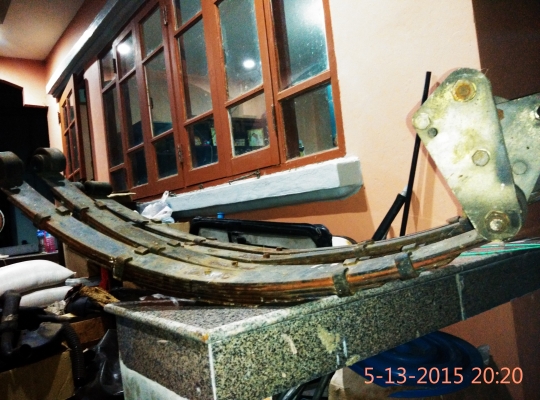 แหนบแต่งจิ๊ปมิตซู โค้งๆๆ พร้อมโตงเตงแต่ง   โช้คแต่งพร้อมแป้นแหนบ