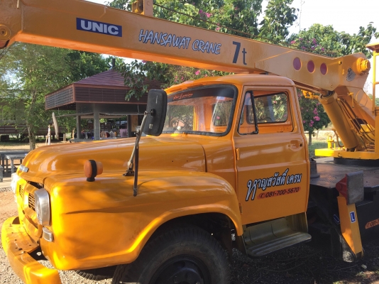 เครน unic 7 ตัน / อีซูซุ 165 แรงม้า เกียร์สโลว์กลาง